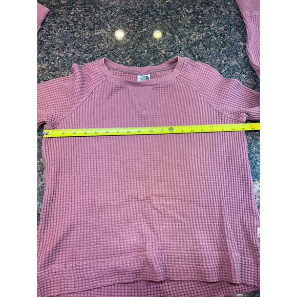 The North Face Women's Waffle-weave Knit Top in Rose Size S - Picture 7 of 9